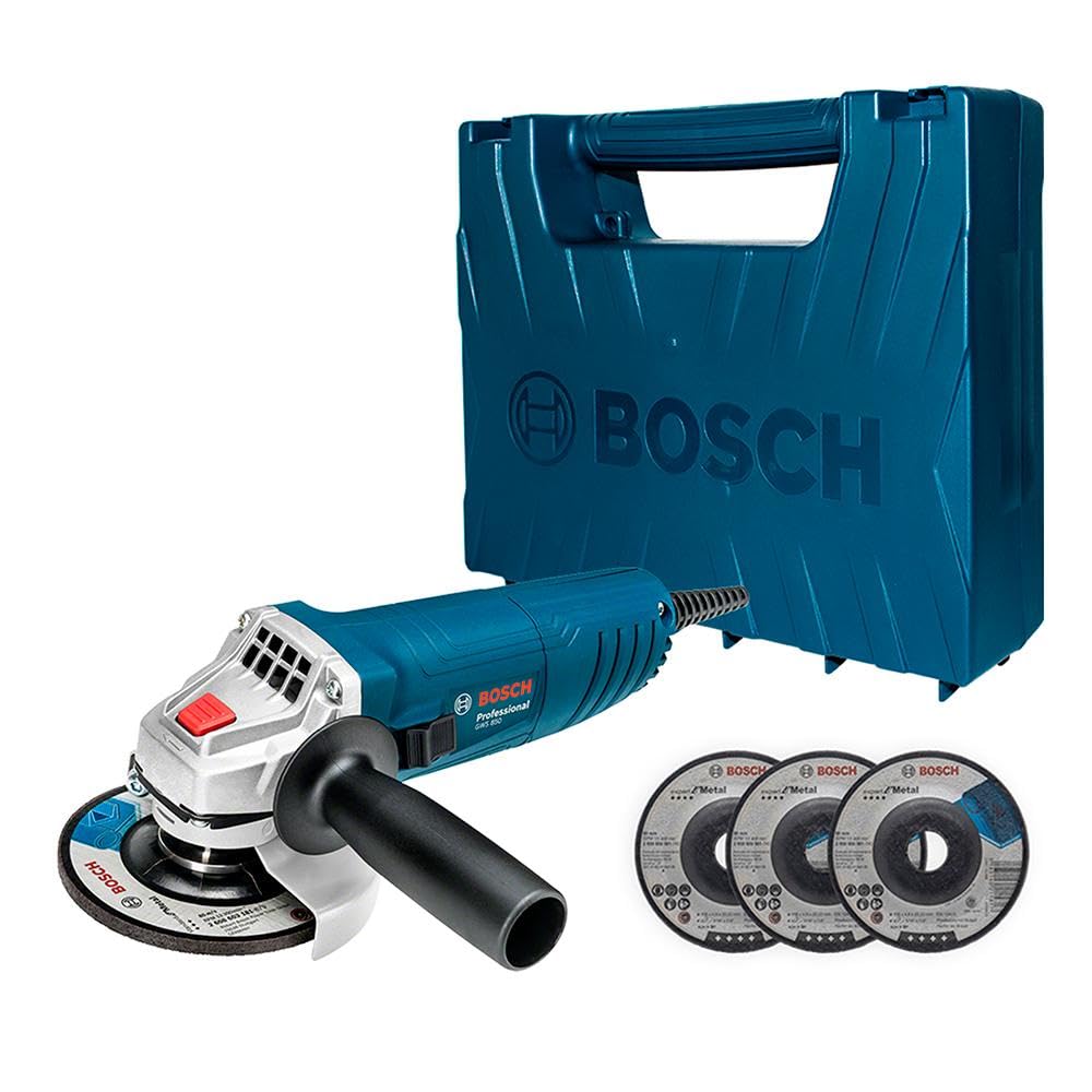 Bosch Gws 850 Angle Grinder 4 1/2' 850W 127V With Carrying Case